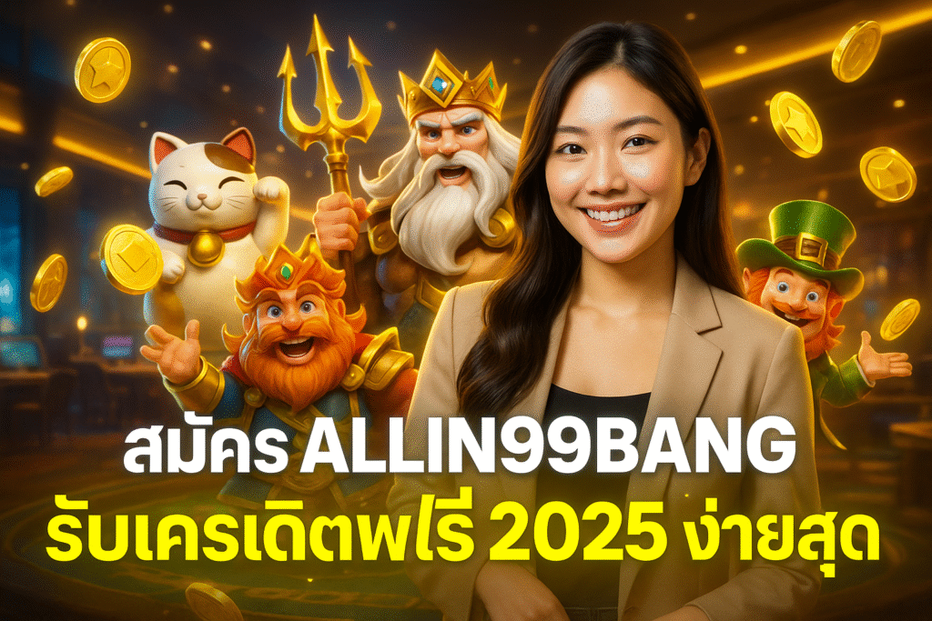 สมัคร ALLIN99BANG รับเครดิตฟรี 2025 ง่ายสุด